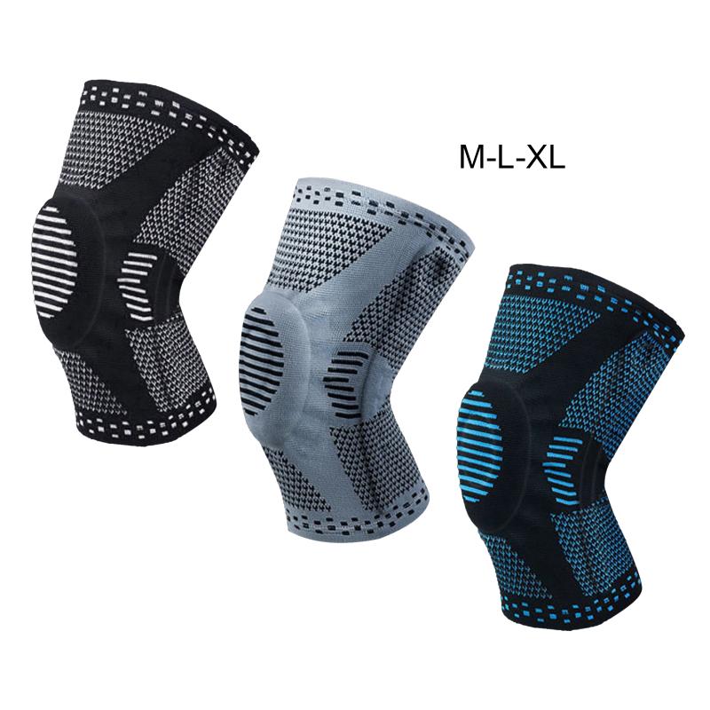 

Breathable Knee Compression Sleeve | Knee Brace for Men and Women | Support for Running, Weightlifting, Gym, Outdoor Sports, Gray l