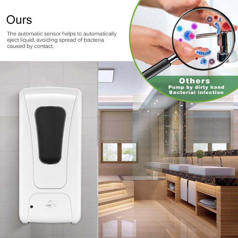 

1000ml Wall-Mount Automatic IR Sensor Soap Dispenser Touch-Free Lotion Pump Touchless Liquid Home For Kitchen Bathroom1