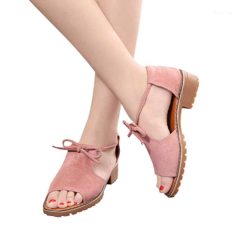 

SAGACE Summer Shoes Women Sandals Summer Beach Lace Up Wedge Sandals Rome Casual Ladies Chunky Heel Espadrilles Shoes1, Khaki