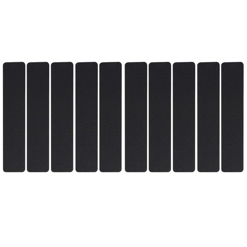 

AFBC 10-Pair Set of Stair Pedal Rectangular Non-Slip Carpet Stair Mat Pad Carpet Reusable Home Safety Mat Pad-Dark Gray