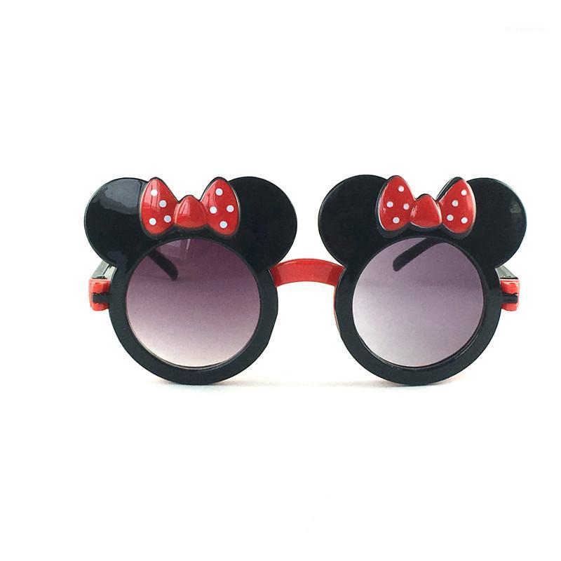 

Kilig Hot Cute Kids Bow Sunglasses Cool Girls Boys Unique Clamshell Mouse Ears Eyewear Children Outing Decoration1