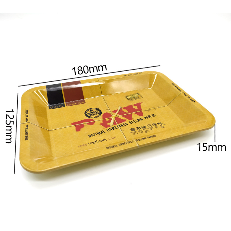 

18*12.5cm Mini Rolling RAW Tray Tobacco Storage Plate Accommodating Discs for Smoke Rolling Herb Tobacco