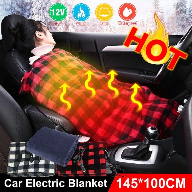 

Car 12V Winter Electric Heating Blanket with Temperature Control Heating Warming Pad Electric Blanket Thicker Heater Body Warmer