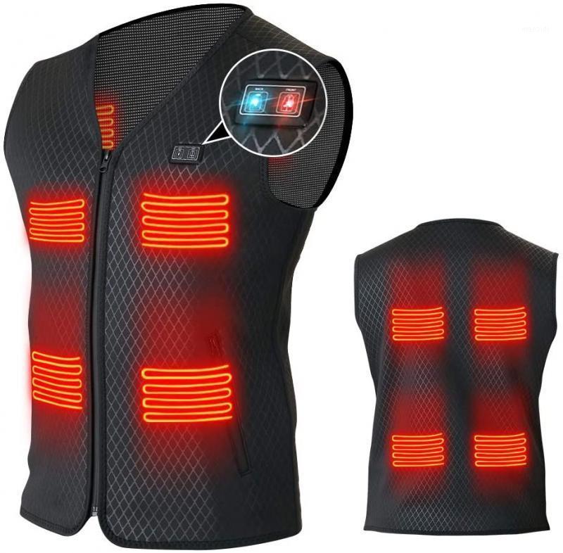

Dual-control Electric Heating Vest Smart Self-heating Clothes USB Heating Vest v-neck Camping Hiking Warm Hunting Jacket1, Single control l