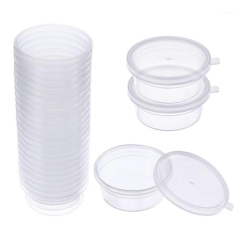 

1/24Pcs/set Storage Box Snow Mud Foam Ball Packaging Sealed Green Plastic With Lids Containers Disposable kitchen utensils1