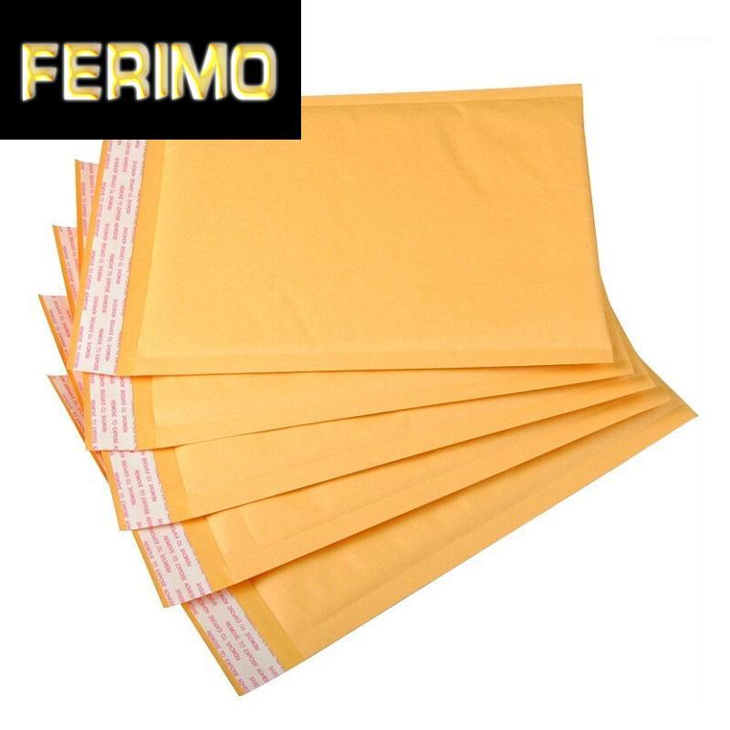 

10pcs Yellow Kraft Paper Bubble Bag Mailers Padded Shipping Envelope with Bubble Gift Wrapped Waterproof Mailing Courier Bag1