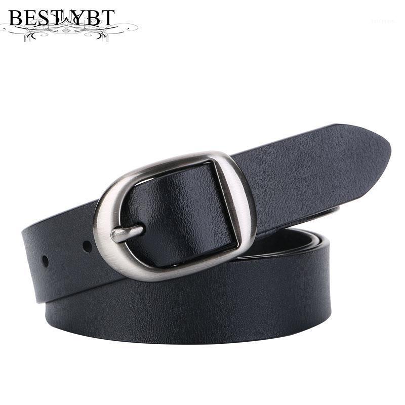 

Best YBT Women Imitation Leather Belt Alloy Pin Buckle Belt Retro Joker Pin Buckle Jeans Decoration Good Quality Women1, Black