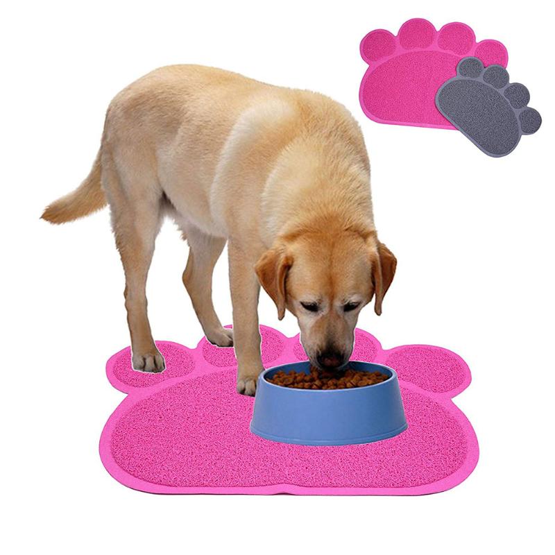 

Waterproof Pet Cat Litter Mat PVC Shape Dog Trapping Pet Dog Pad Feeding Bowl Anti-Skid Clean Pad Products Cats Accessories