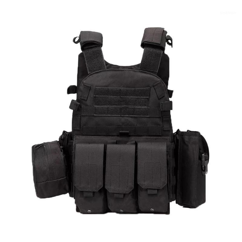 

Tactical Vest 600D Nylon Body Army Armor Hunting Plate Carrier Vest Swat Fishing Hunting Pouch Combat Gear1, Army green