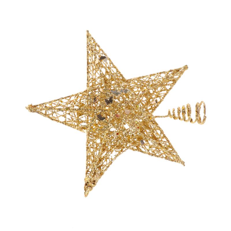 

1PC Christmas Decoration Star Shaped Fashion Tree Topper Festive Ornaments for Shop