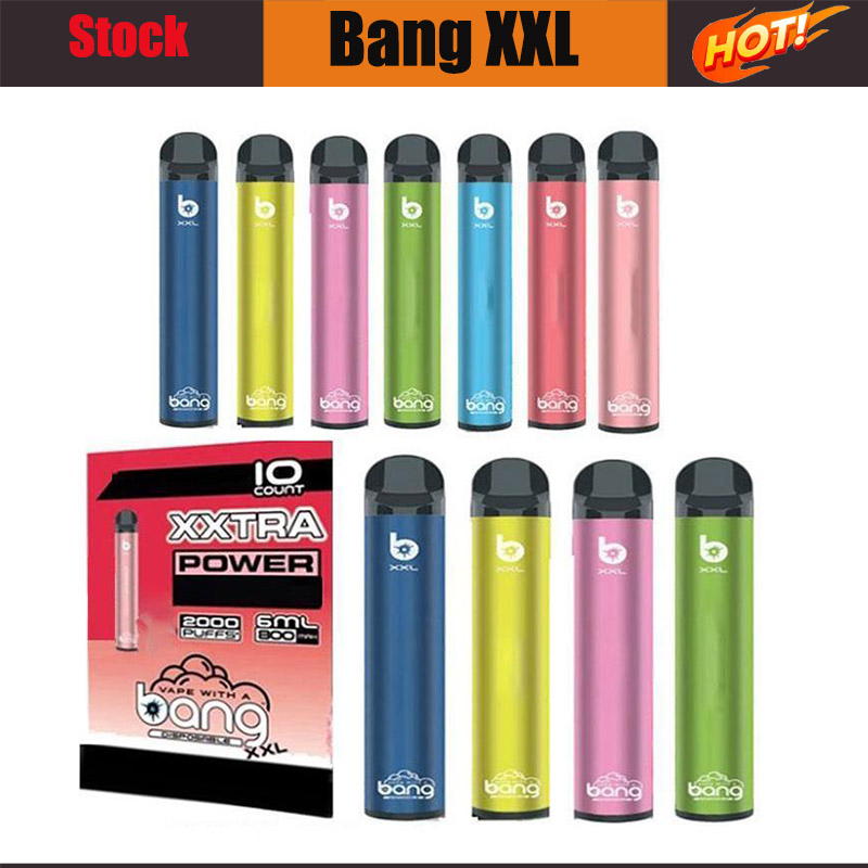 

2021 Bang Vape Disposable Plus Bang Electronic 2000 Device XXL Cigarette Vapor Kit Cartridge Pod XXtra Miso Vape Pod Hits Starter 6ML Rgvtw