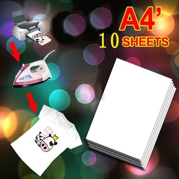 

10 Pcs Fabric Decal Paper Heat Transfer for T-shirt Light Color Clothing Home 2020ing