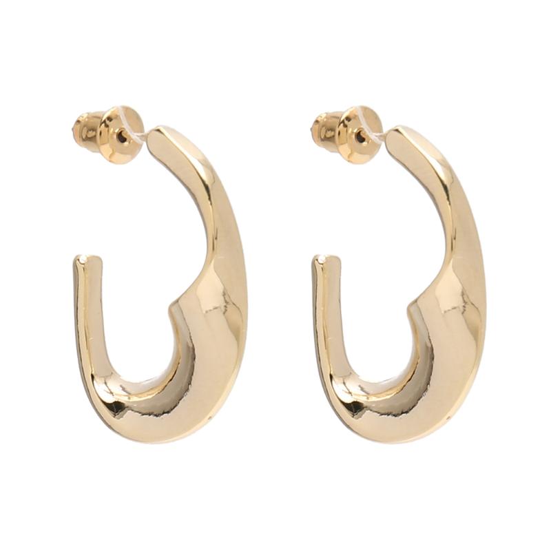 

S925 New Popular Ladies Earrings Half Moon Shape Rotating Alloy Jewelry To Embrace The Classic Girl Gift Of The Future
