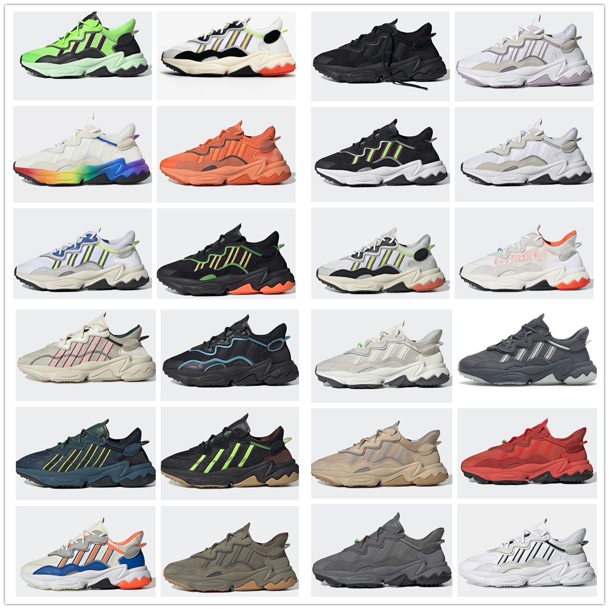 

2021 King Push Ozweego For Men Women Casual Shoes Era Pack Reflective Xeno Black Bright Cyan Pusha T Trainer Sports Sneakers with box, Color #22