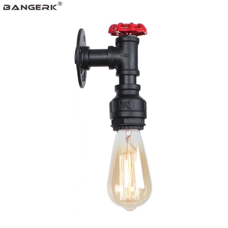 

Valve Decor Antique Edison Wall Lamp Loft Industrial Sconce Wall Lights LED Iron Water Pipe Home Lighting Lamparas De Pared