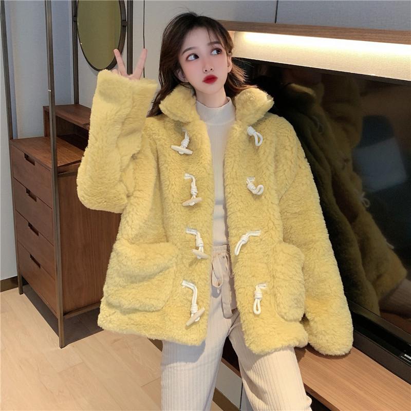 

2020 New Winter Women Slim Solid Color Faux Fur Famale Thick Warm Casual Fur Overcoat Famale Fashion High Quality Plus Size Coat, White
