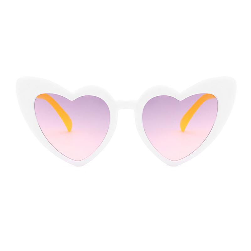 

BINGKING Mixed Wholesale Kids Sunglasses Heart Shape 6 Colors High Quality Girls Plastic Lenses 6181 UV400 Protection Eyewear