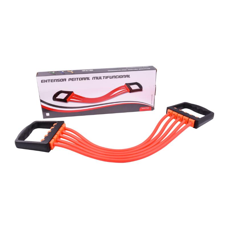 

Spot 5-tube Fitness Rally Detachable Outdoor Sports Multifunctional Rubber Tension Rope Chest Expander Resistance Bands