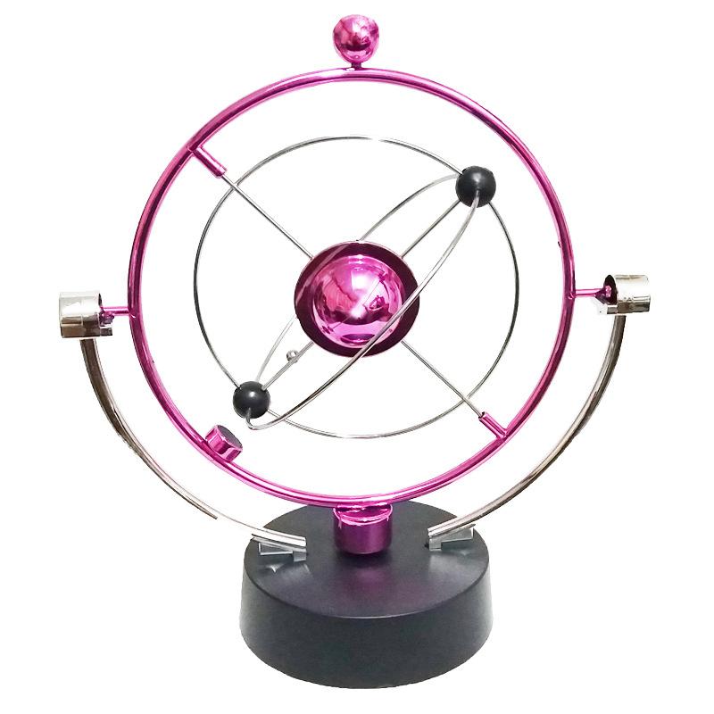 

Rotation Perpetual Motion Swing Celestial Globe Newton Pendulum Model Home Office Gizmos Ornament Kinetic Orbital Revolving