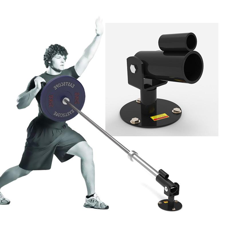 

Fitness Wall Mounted Barbell Ground 360° Swivel T-Bar Row Platform Insert Rack Attachment Gym Home Deadlift Squat Training Frame, Red