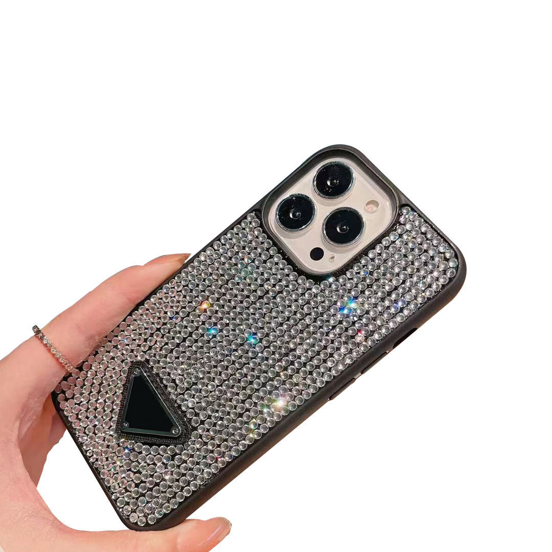 

Designer Official Bling Imitation Crystal Inlaid Phone Cases for iPhone 13 12 11 Pro Max case X Xs XSmax Xr 8 7 plus with gift box packing LC02222803
