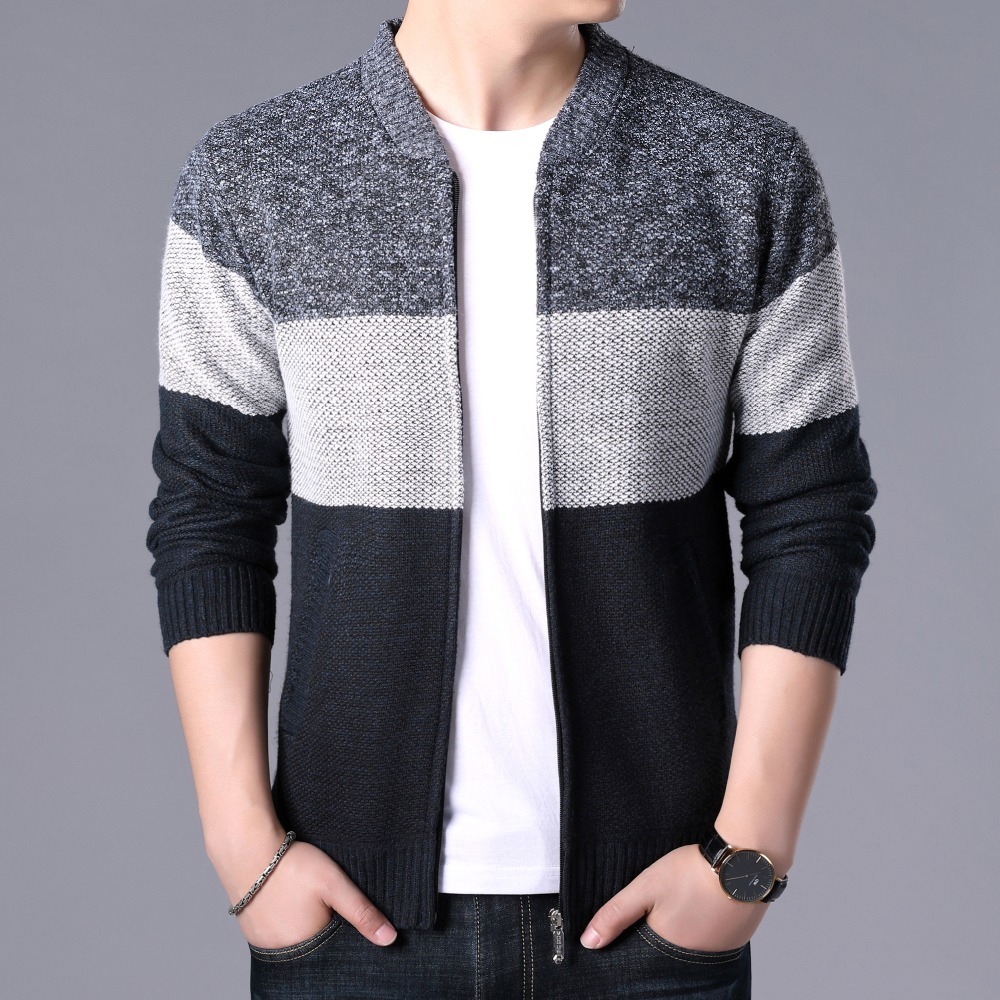 

2021 New Men's Fashions Shredded Cardigan Mesh Jackets Sweatercoats Tops Outerwear Male Make Clothing R99u, Navy blue
