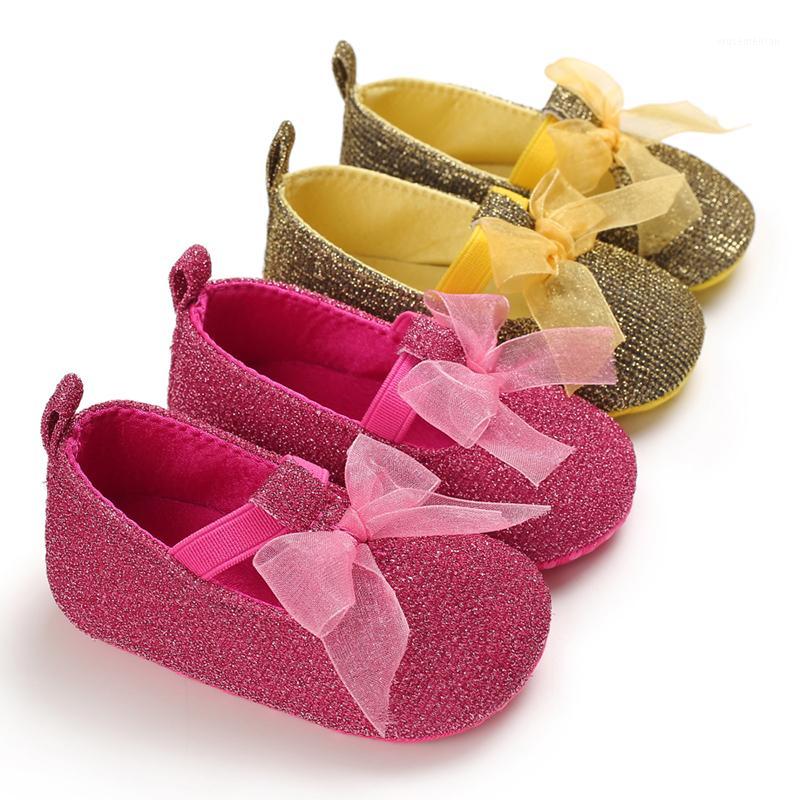 

Toddler Soft Soled Walking Shoes Bowknot Baby Girl Shoes Breathable Anti-Slip Casual Sneakers first walkers Baby1, Red