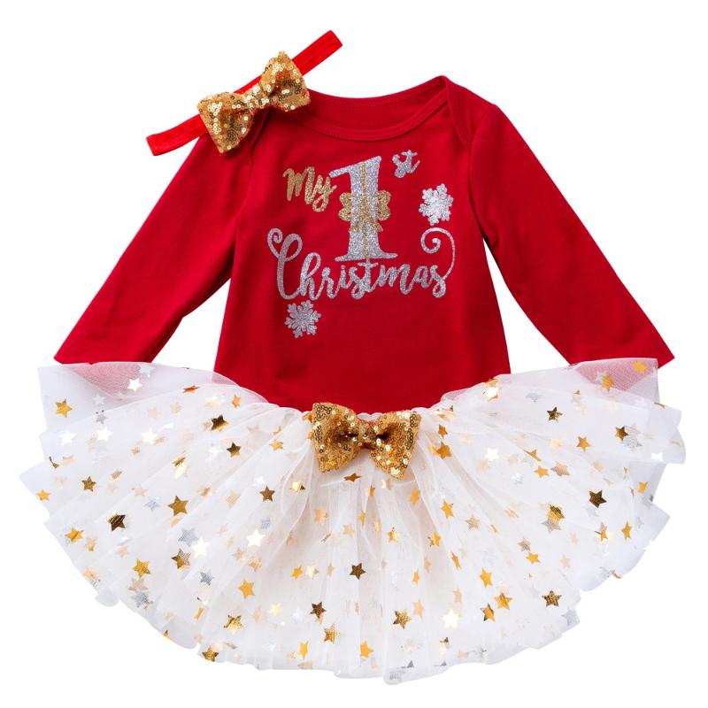 

Infant Christmas Suit Clothes Set 123, Red