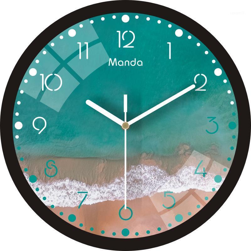 

Luminous Creative Wall Clock Silent Simple Art Night Wall Clock Nordic Living Room Novelty Orologio Casa Modern Home AB50WC1
