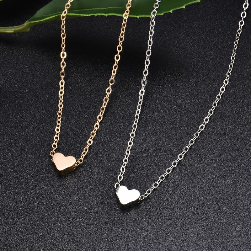 

Fashion Women Lady Simple Love Heart Shape Pendant Choker Chain Necklace Charm Beach Necklace Jewelry choker