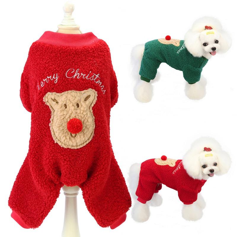 

Christmas Dog Clothes Winter Warm Siamese Four Legs Cotton Pet Dog Jacket Coat Puppy Clothing For Small Medium Dogs Puppy Yorksh, Dn1564r