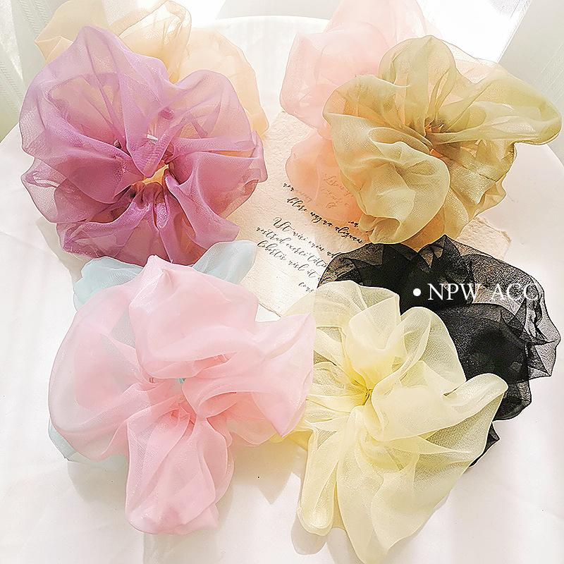 

Fashion Hair Accessories cute korea style women's hair Scrunchies lovely candy color Hairbands for girls Ponytail Holder
