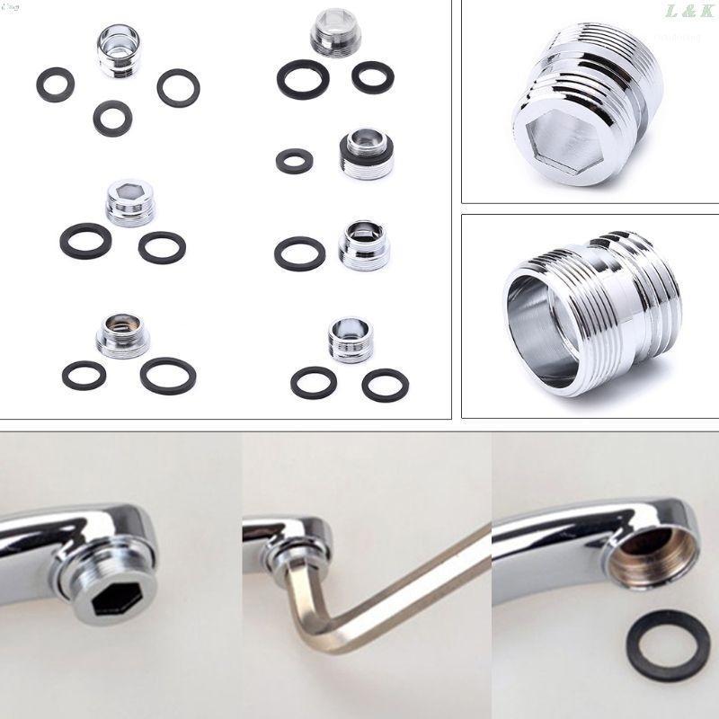 

Solid Metal Adaptor Outside Thread Water Saving Kitchen Faucet Tap Aerator Connector Kitchen Faucet Adapter Water Purifier1