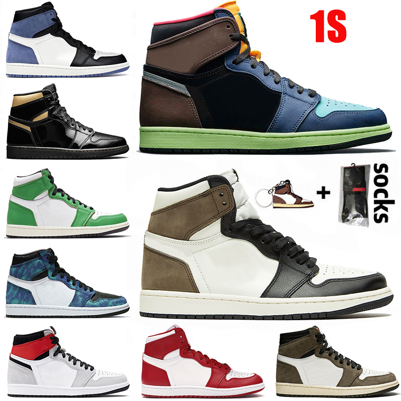 

WITH SOCKS Jumpman 1 Mens Womens 1s Basketball Shoes Cactus Jack Chicago Outdoors Trainers Sneakers SIZE 12, A14 36-46