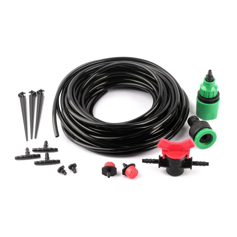 

5~30m 4/7mm Hose Home Garden Bonsai Flower Watering Kits Outdoor Balcony Plants Drip Irrigation System DIY For Your Courtyard, 5 m water kits