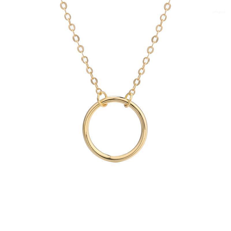 

Harlig sterling silver 925 gold color pendant necklace choker for women allergy free fashion jewelry trendy style1