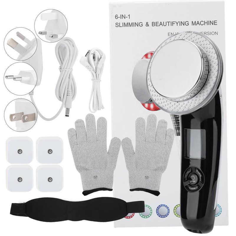 

6 In 1 LED Body Slimming Massager EMS Micro Roller Needle Whitening Skin Rejuvenation Infrared Heating Device