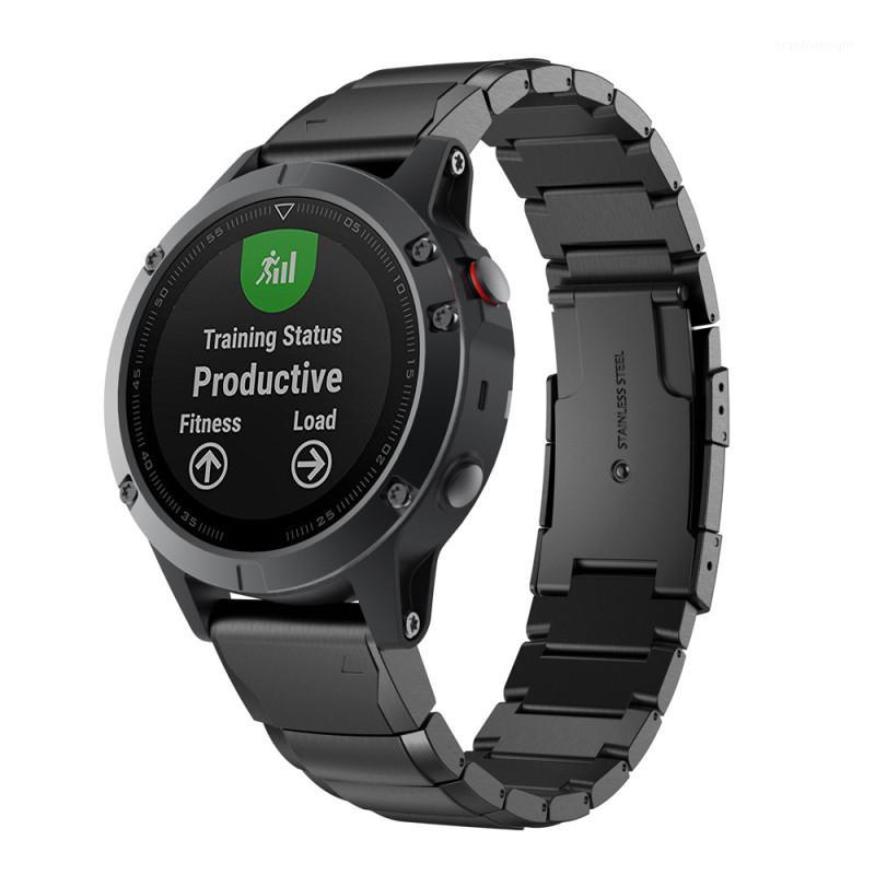 

Susenstone 2018 Watchband Stainless Steel For Garmin 5 Watch Brand Bracelet For Watch Strap Correa Reloj High Quality1