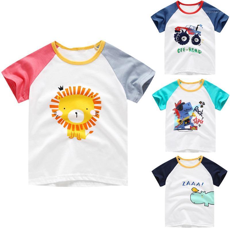 

Cute Shirts For Boys And Girls Toddler Baby Kids Boys&girls Cartoon Animal Print Short Sleeve Pullover Clothes Tops Clothes1