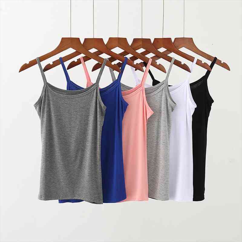 

Women Basic White Camis Sleeveless Cotton Tank Tops Women Summer Camisole Plus Size Casual Tank T-shirt Blouse Tops