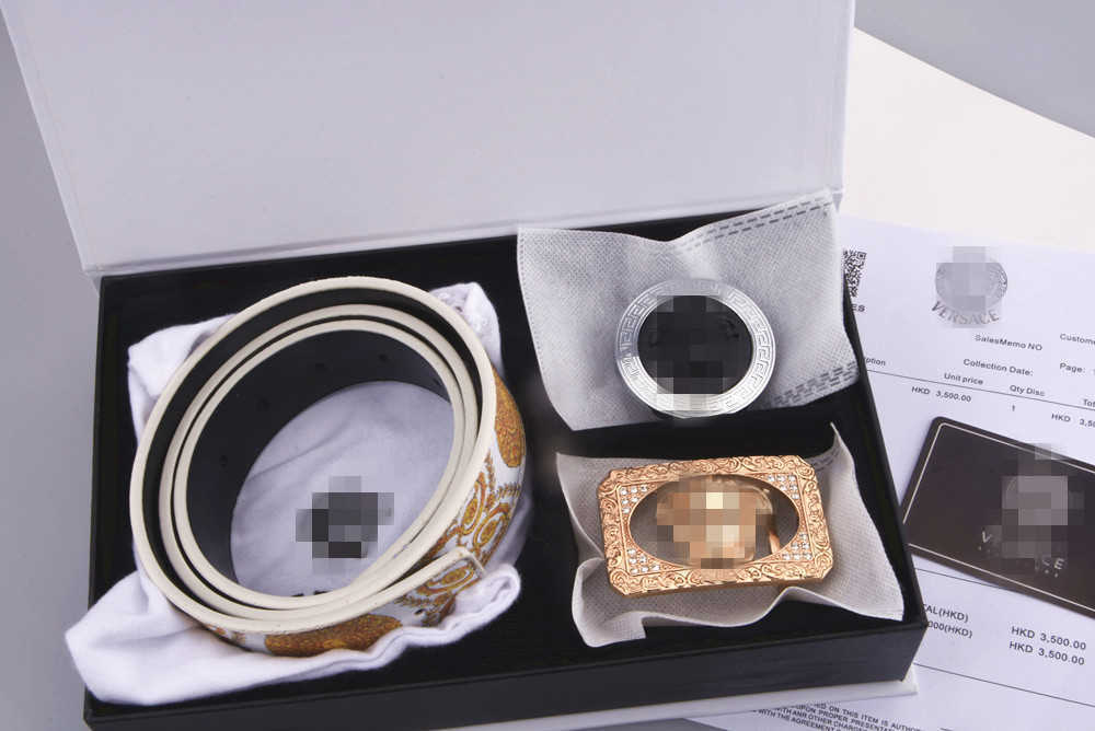 

box Luxury Designer Belts Men Women Belt with Fashion Big Buckle Real Leather Top High Quality 3.8