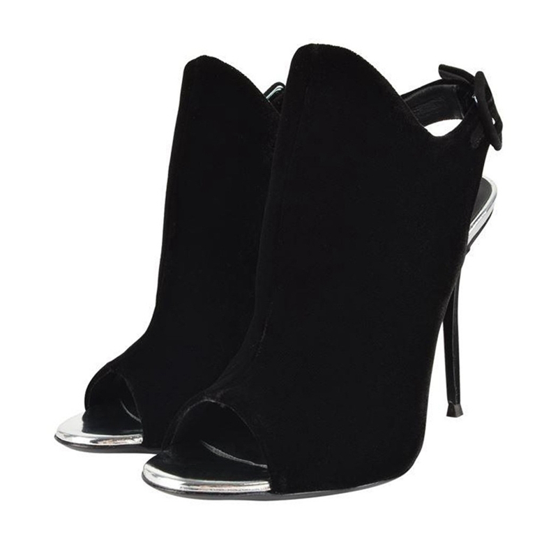 

Autumn women Peep Toe High Heel Ankle Boots for Fashion From Camouflage Cow Shoes Woman Big Size TL-A0123 7OKV