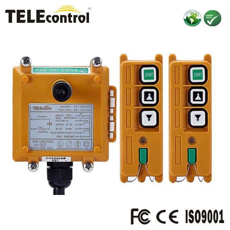 

Telecrane F21-2D dual two steps up down multiple control system motor winch conveyor radio remote control with 2 transmitter