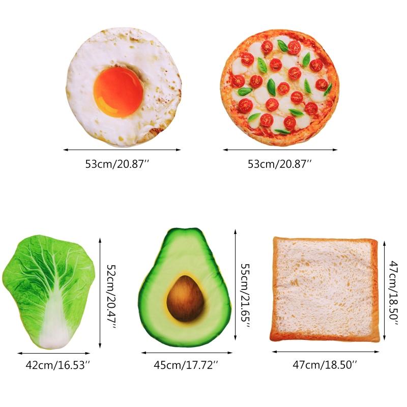 

Pet Dog Bed Mat and Blanket Set Creative Pattern Egg Pizza Winter Supplies T5EB