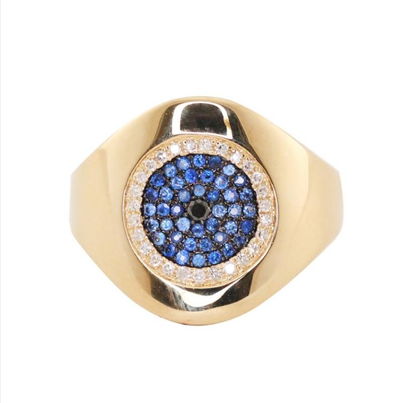 

inset cz evil eye vintage women finger ring lucky 2020 new evil eye design jewelry