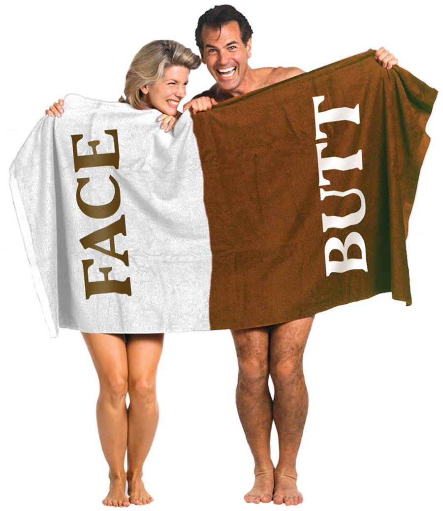 Face Butt Printing Bath Towel Beach Towel 100% Cotton Velour Bath Beach Towel 58*28 INCH 140*70 CM-image-626174930