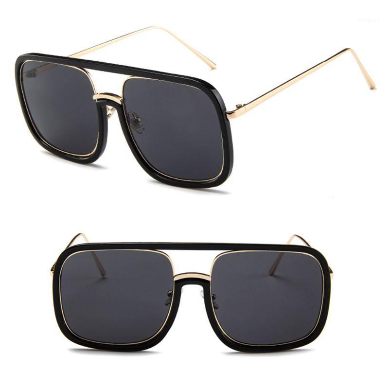 

Sunglasses Square Flat Top Fashion Unique Personality Eyeglasses Eyes Protection Large Frame UV400 Sun Glasses Eyewear1