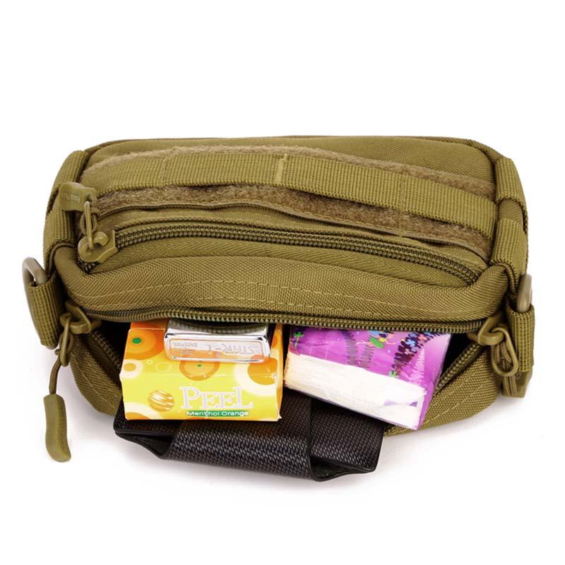 

Multi Function Tactical Waist Pack Outdoor Bag Pouch Camping Hiking Waist Water Bottle Belt Bags Camouflage Pack, Black