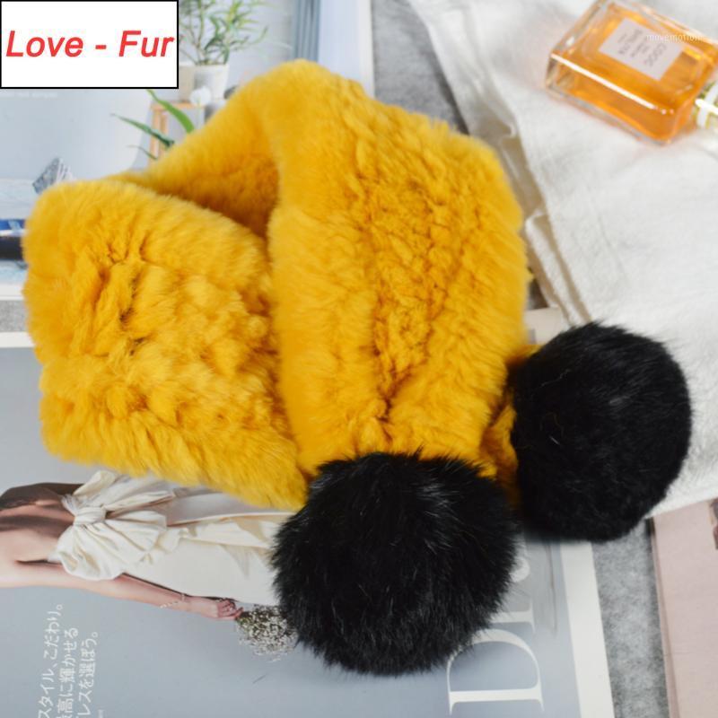 

Children Real Rex Fur Scarf Short Style Knitted Real Rex Fur Neckerchief Child Natural Ring Scarves1