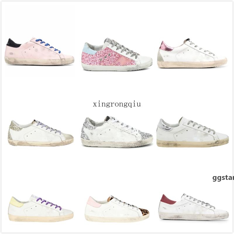 

Golden Sneakers Super Star Shoe Italy Brand Women Sneaker Classic White Do -Old Sequin Dirty Designer Superstar Man Casual S, Star2 leopard star